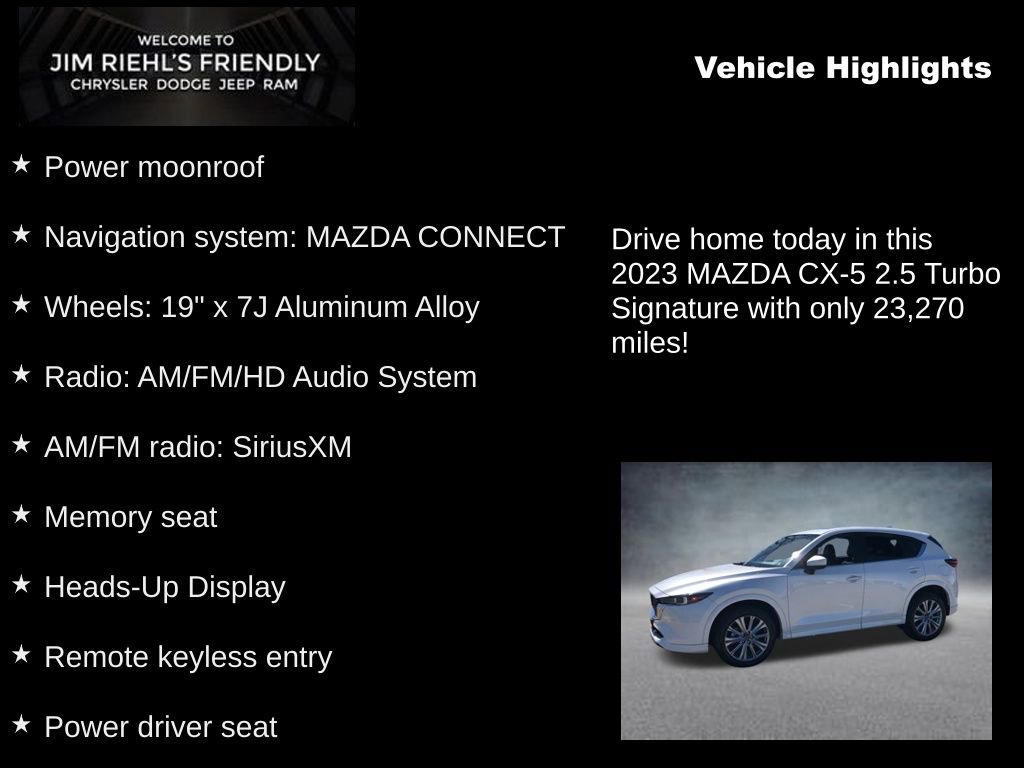 Used 2023 MAZDA CX-5 Signature image 5