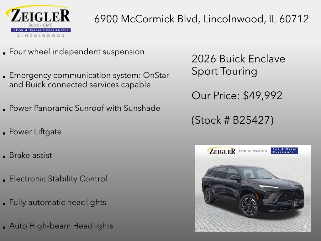 New 2026 Buick Enclave Sport Touring w/ Power Package AWD/4WD image 30