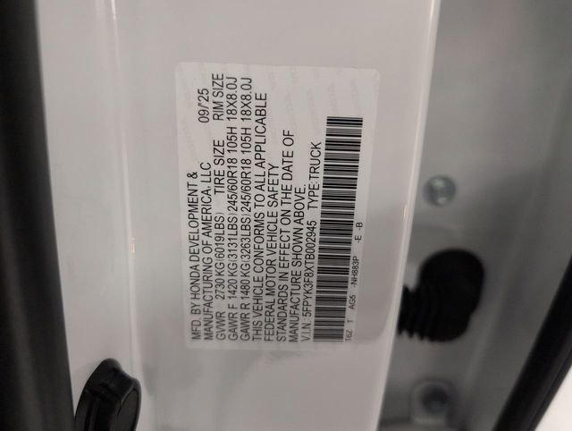 New 2026 Honda Ridgeline Black Edition image 38