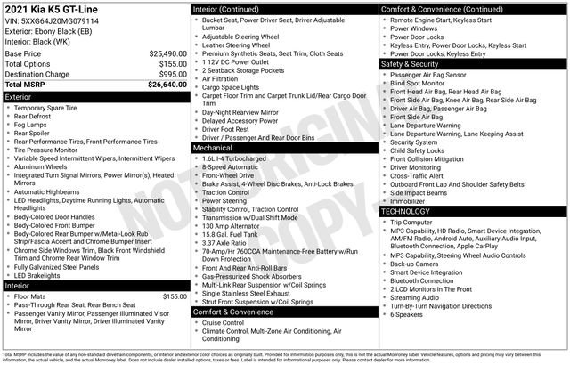 Used 2021 Kia K5 GT-Line FWD image 32