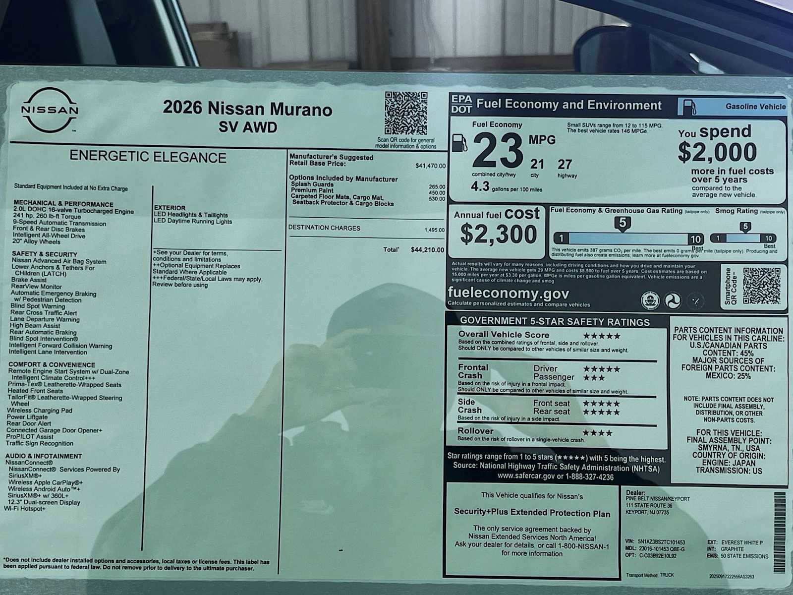 New 2026 Nissan Murano SV image 6