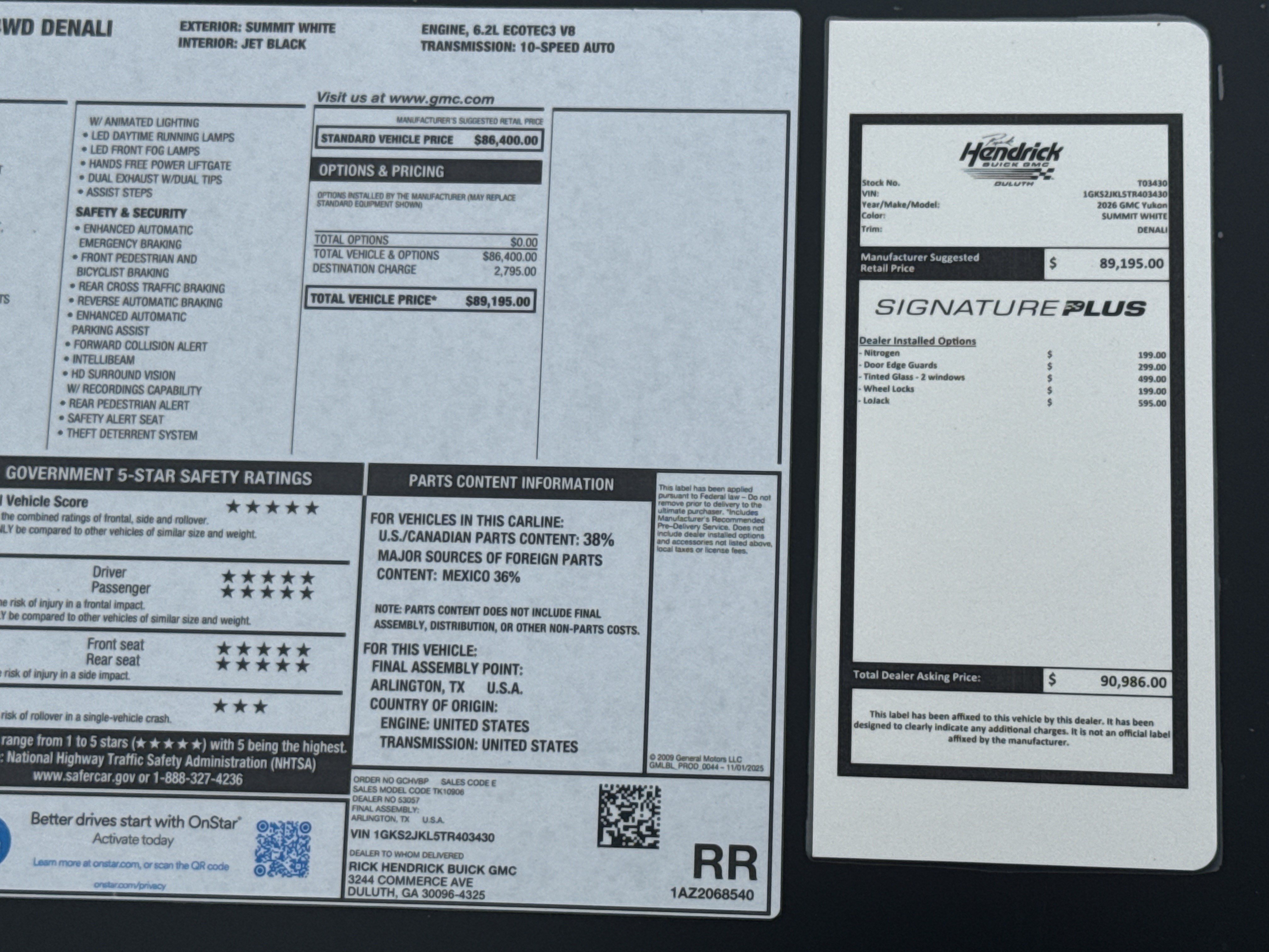 New 2026 GMC Yukon XL Denali AWD/4WD image 40