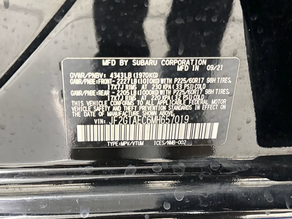 Certified 2021 Subaru Crosstrek 2.0i Premium w/ Moonroof Package image 28