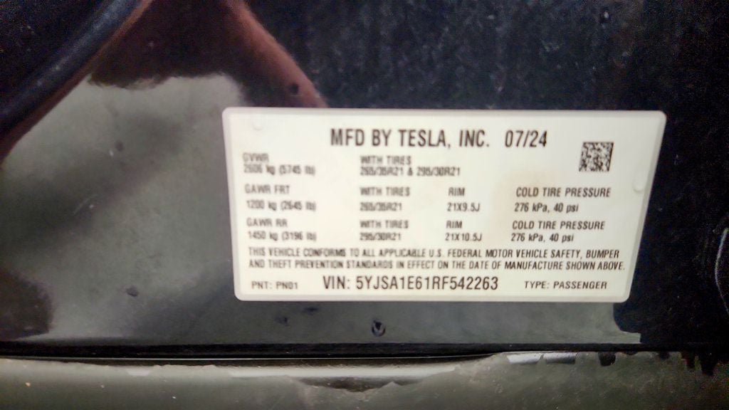 Used 2024 Tesla Model S Plaid AWD/4WD image 21