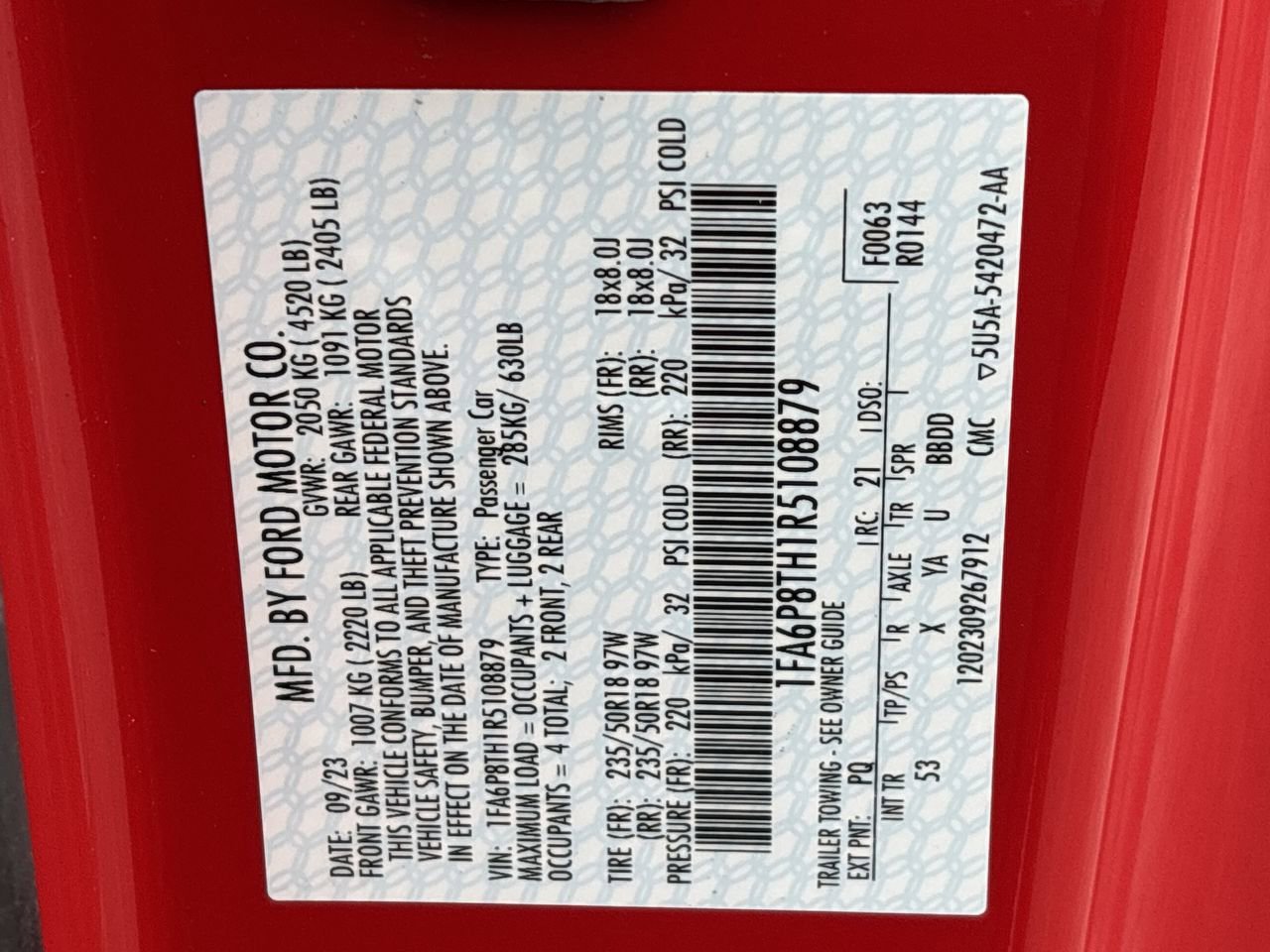 Certified 2024 Ford Mustang Premium image 33