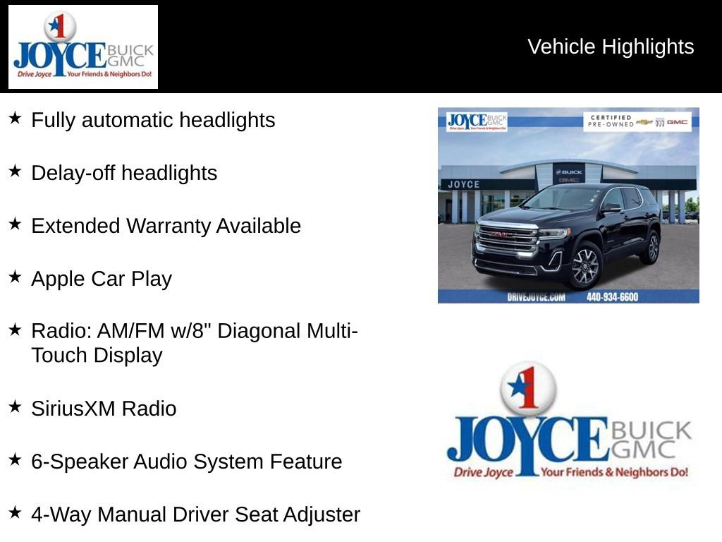 Certified 2021 GMC Acadia SLE image 24