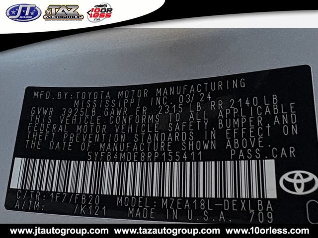 Used 2024 Toyota Corolla LE w/ LE Convenience Package FWD image 18