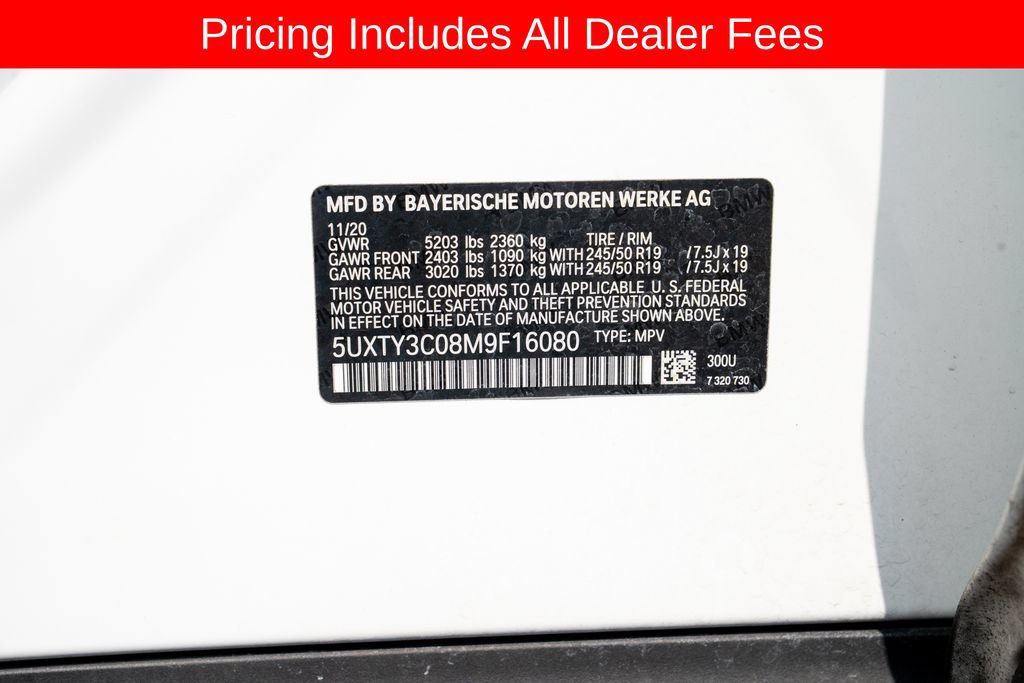 Used 2021 BMW X3 sDrive30i w/ Premium Package RWD image 24