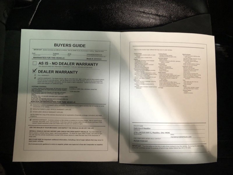 Used 2018 Ford Explorer XLT w/ Equipment Group 202A image 37