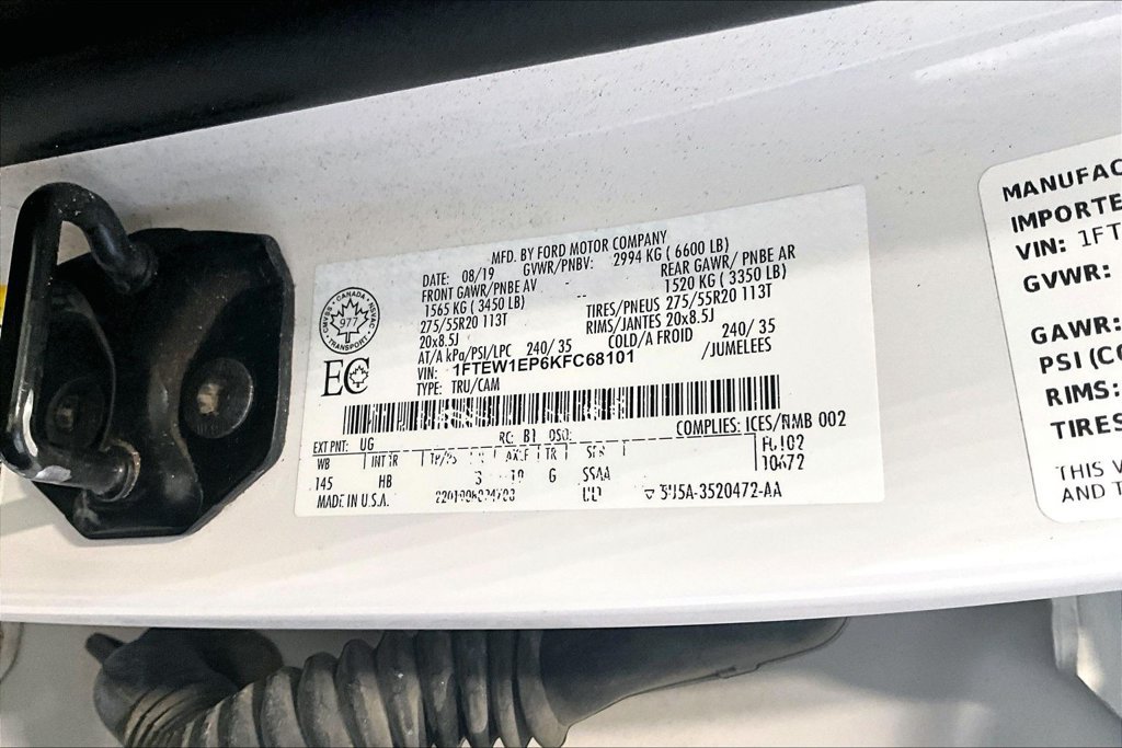 Used 2019 Ford F150 Lariat w/ Equipment Group 502A Luxury AWD/4WD image 18