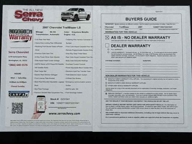 Used 2006 Chevrolet TrailBlazer LS w/ Skid Plate Package image 10