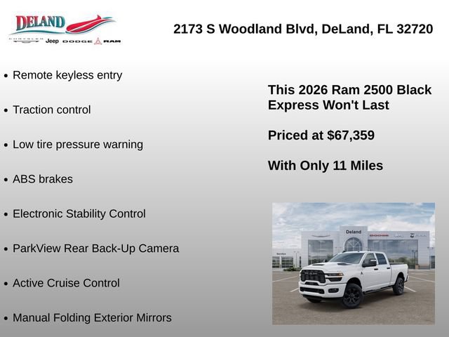 New 2026 RAM 2500 Tradesman AWD/4WD image 6