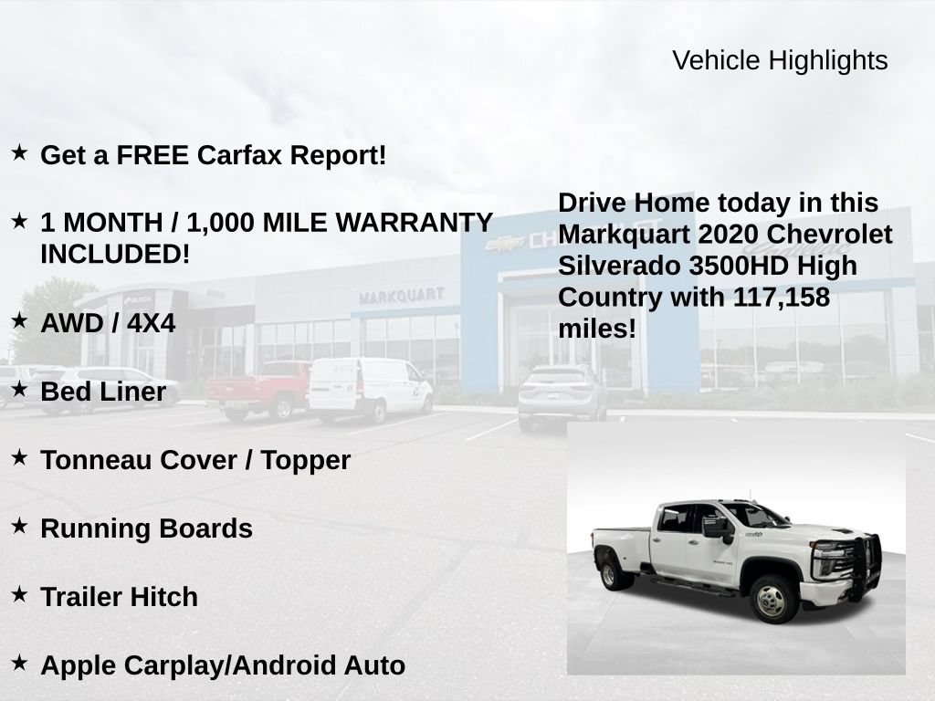 Used 2020 Chevrolet Silverado 3500 High Country w/ Technology Package AWD/4WD image 9