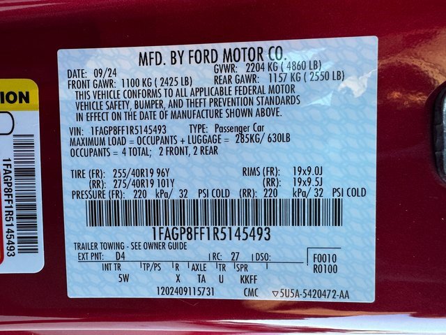 Used 2024 Ford Mustang GT Premium w/ GT Performance Package image 29