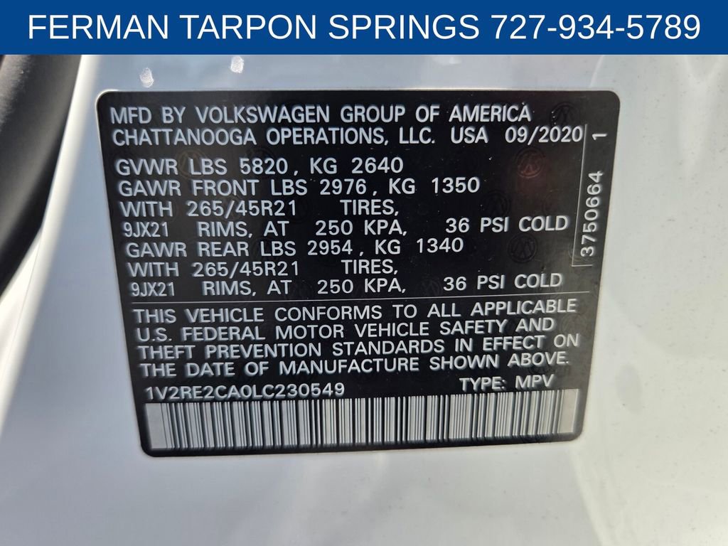 Used 2020 Volkswagen Atlas Cross Sport SEL R-Line AWD/4WD image 23
