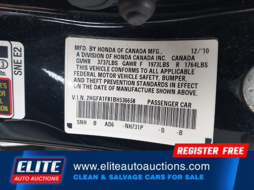 Used 2011 Honda Civic EX image 17