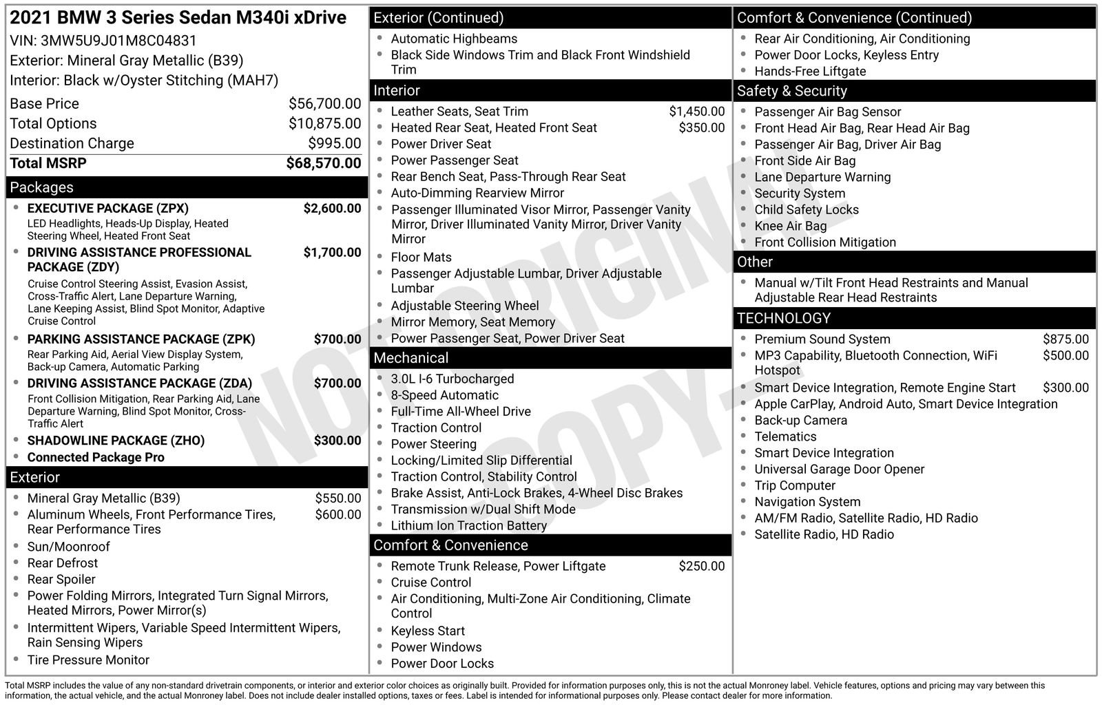 Used 2021 BMW M340i xDrive w/ Executive Package image 28