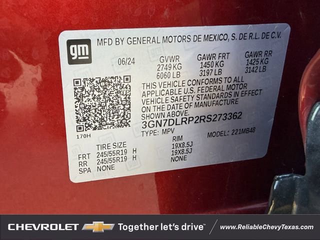 Used 2024 Chevrolet Equinox EV LT w/ Active Safety Package 3 FWD image 10