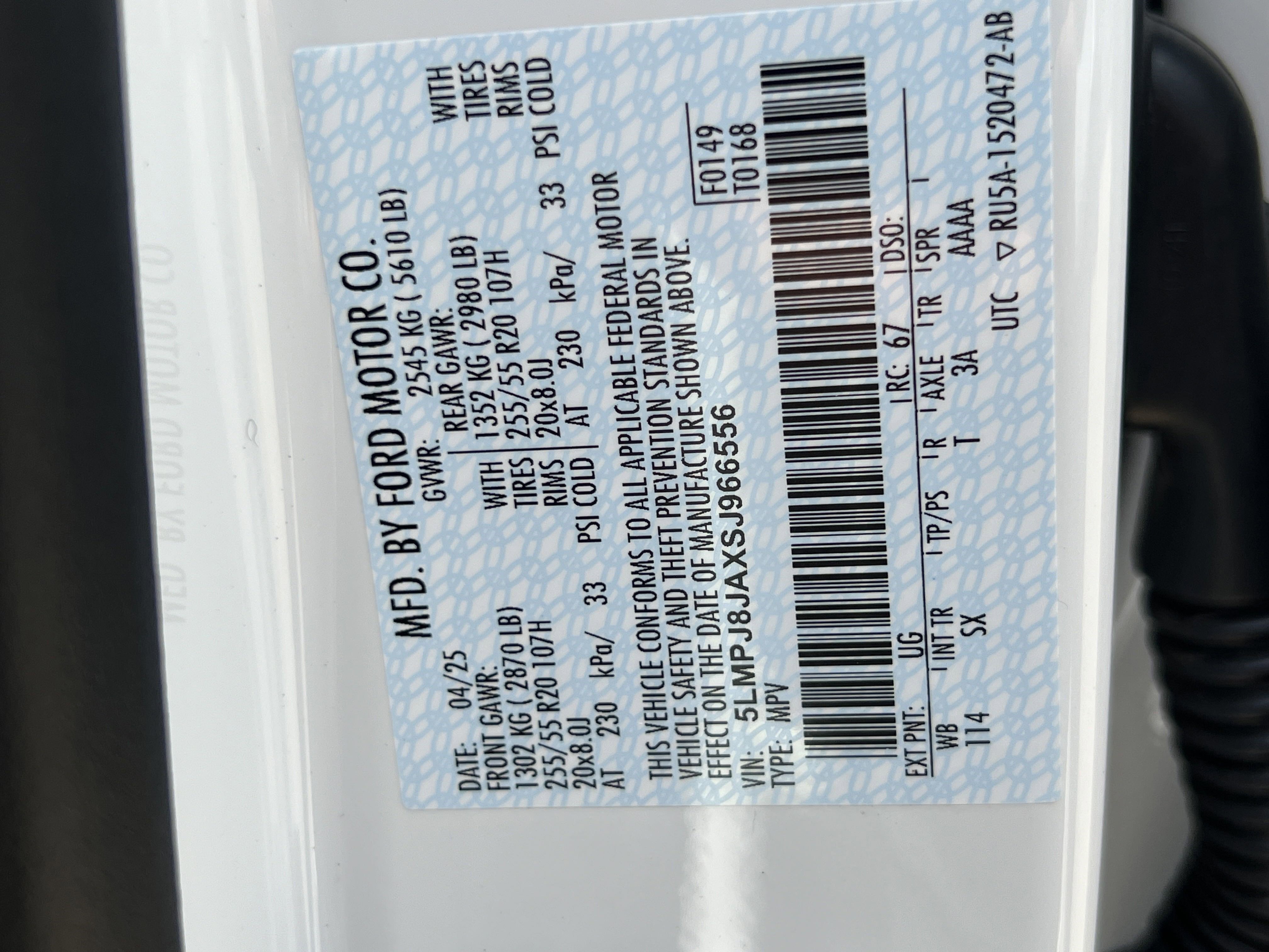 New 2025 Lincoln Nautilus Premier w/ Equipment Group 102A image 34