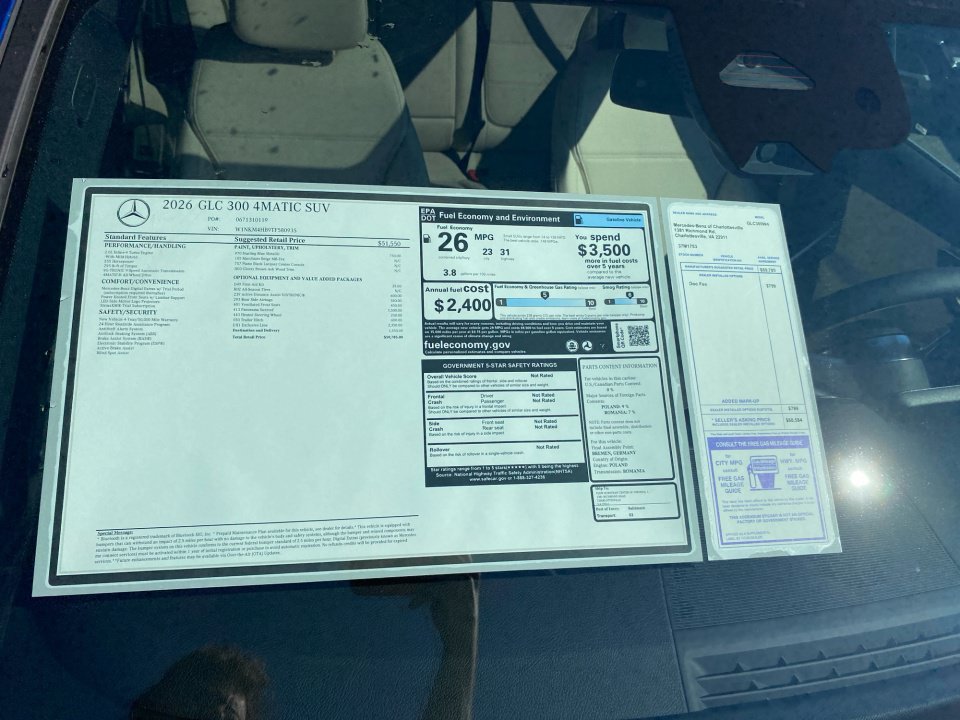 New 2026 Mercedes-Benz GLC 300 4MATIC image 33