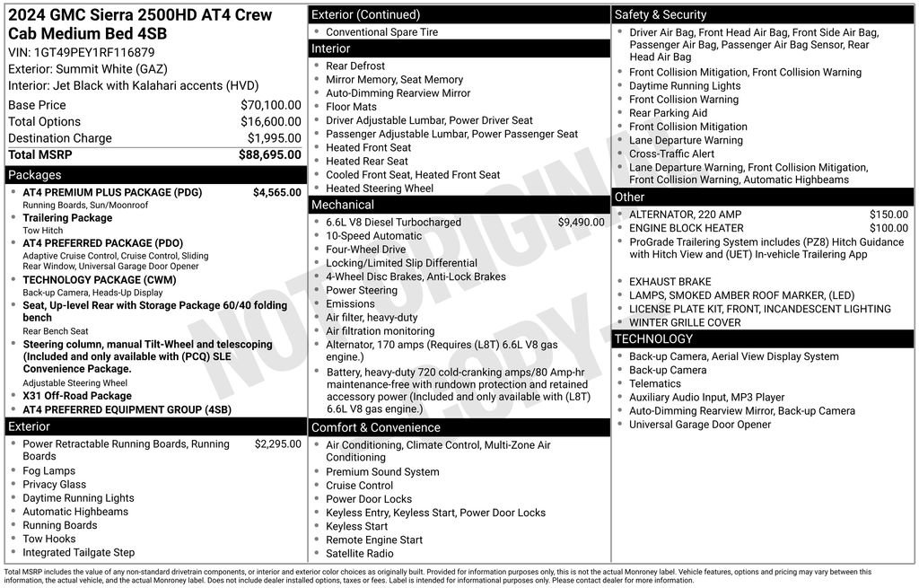 Certified 2024 GMC Sierra 2500 AT4 w/ AT4 Premium Plus Package image 52