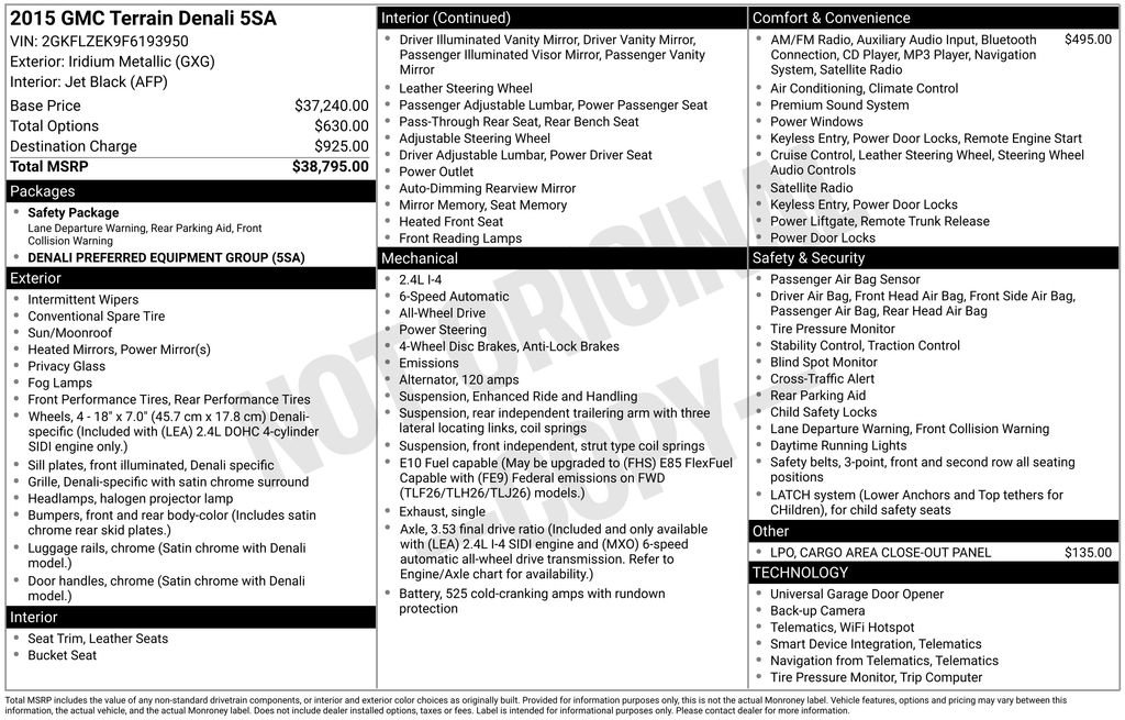 Used 2015 GMC Terrain Denali image 4