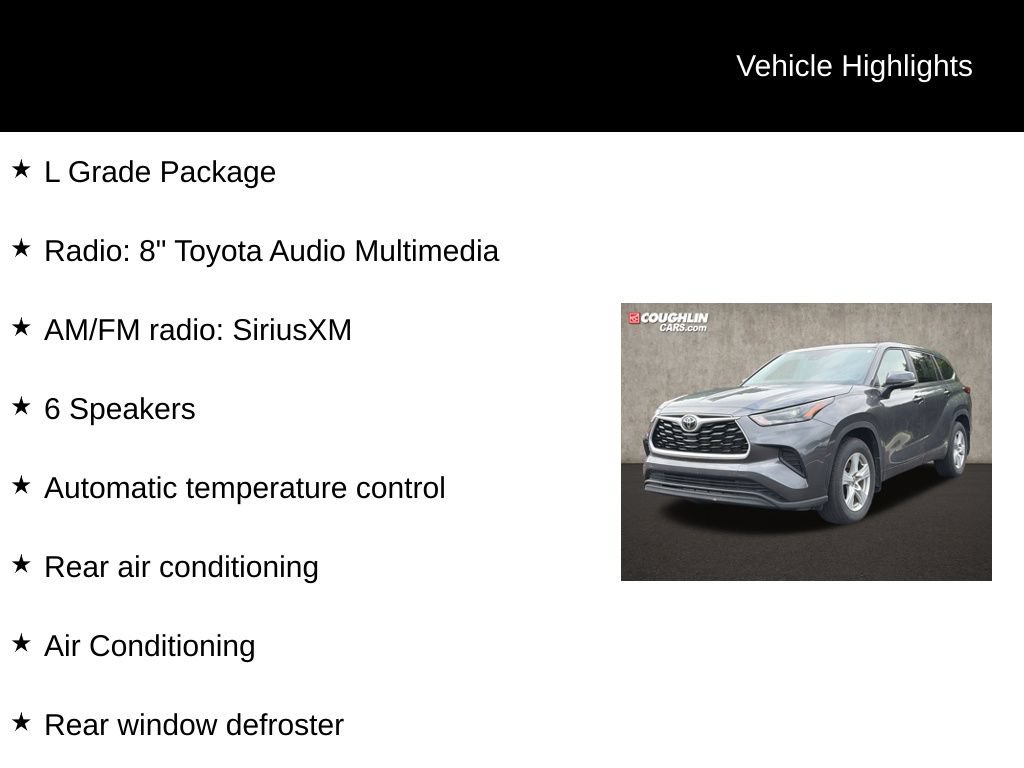 Used 2023 Toyota Highlander L FWD image 2