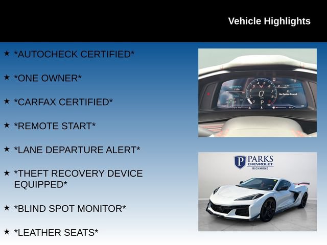 Used 2023 Chevrolet Corvette Z06 w/ Z07 Performance Package RWD image 4