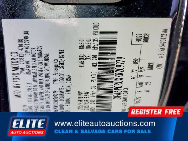 Used 2019 Ford Fusion Titanium image 24