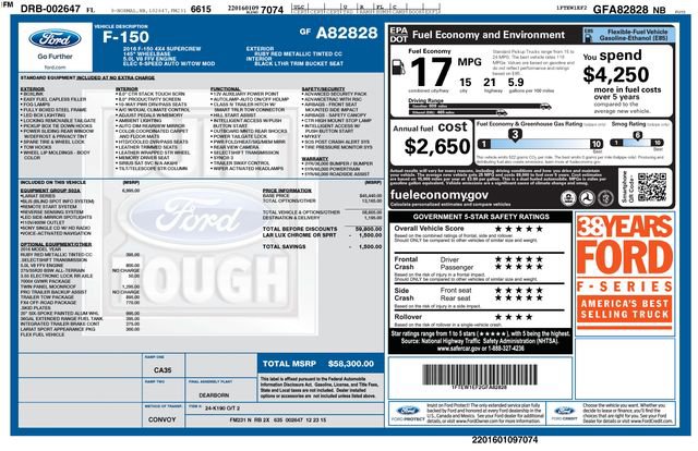 Used 2016 Ford F150 Lariat w/ Equipment Group 502A Luxury image 8