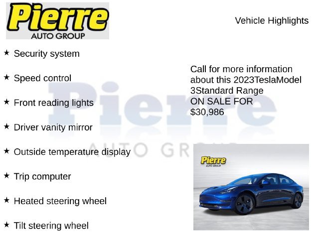 Used 2023 Tesla Model 3 Standard Range RWD image 22