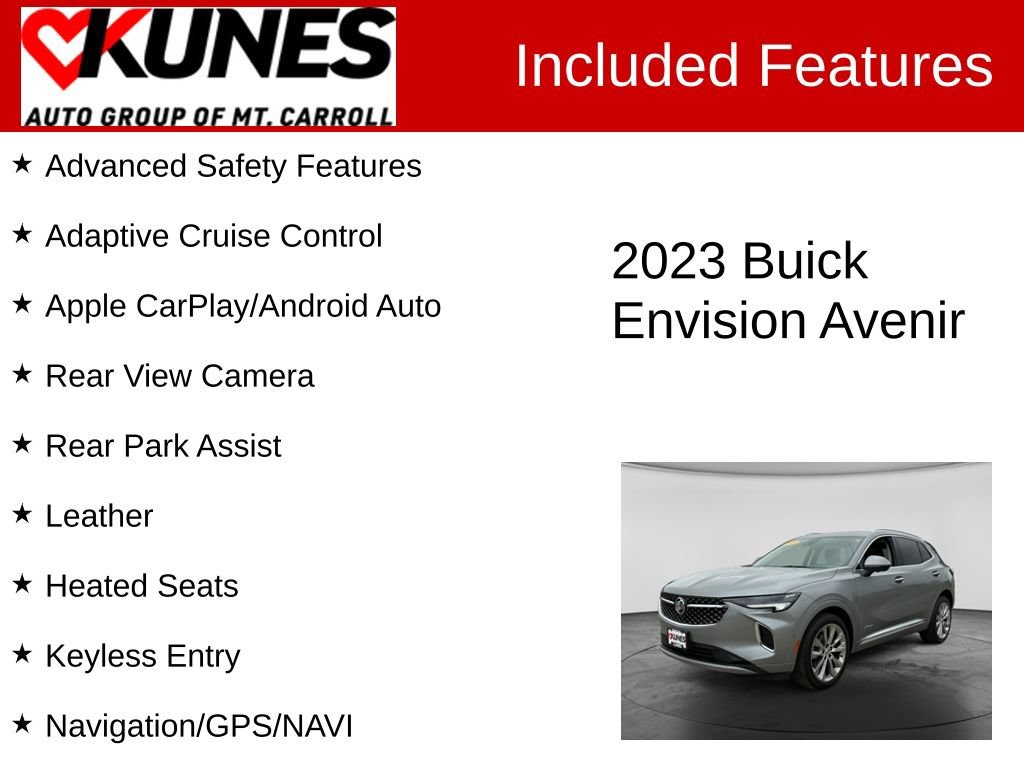 Used 2023 Buick Envision Avenir AWD/4WD image 3