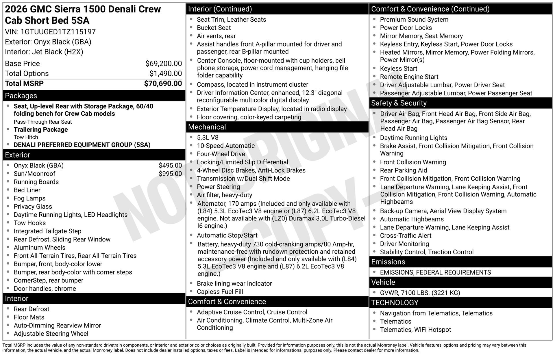 New 2026 GMC Sierra 1500 Denali image 3