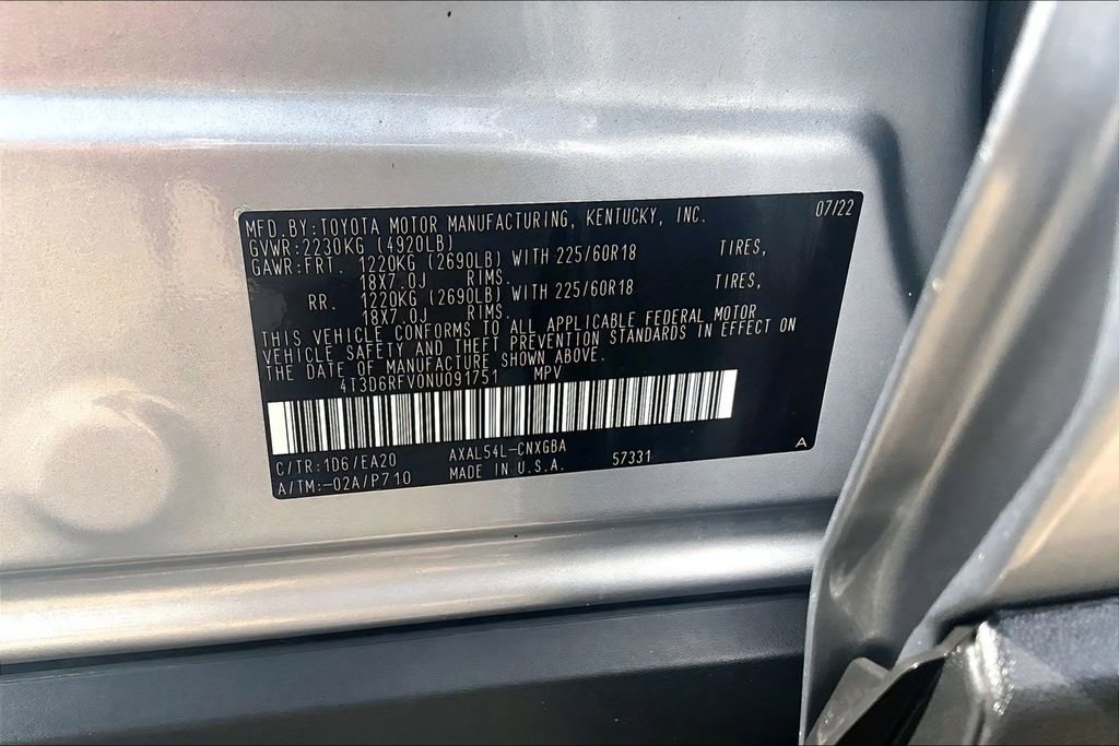 Used 2022 Toyota RAV4 Limited AWD/4WD image 32