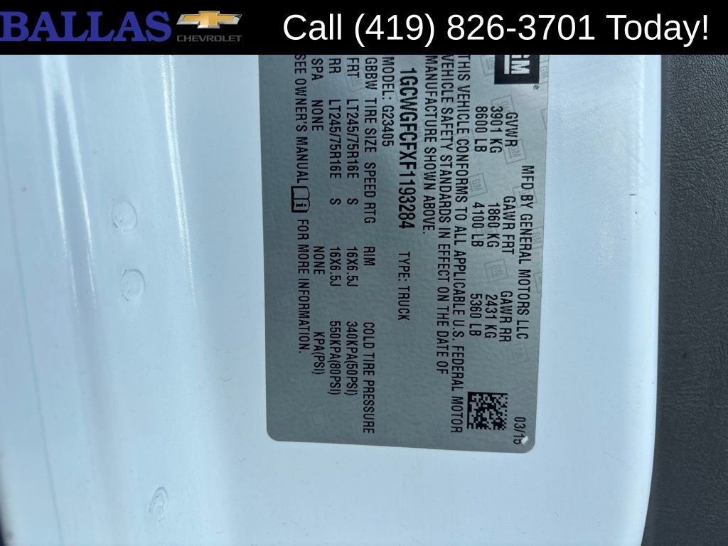 Used 2015 Chevrolet Express 2500 RWD image 14