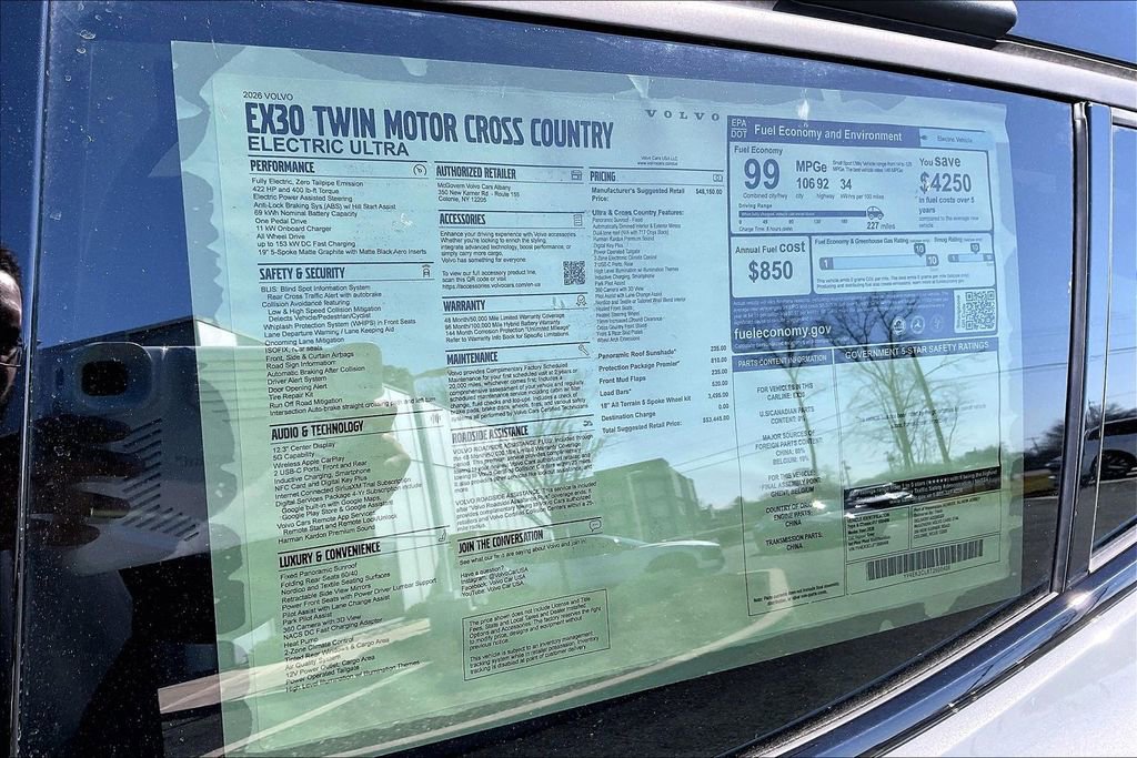 New 2026 Volvo EX30 Cross Country Ultra w/ Protection Package Premier AWD/4WD image 14