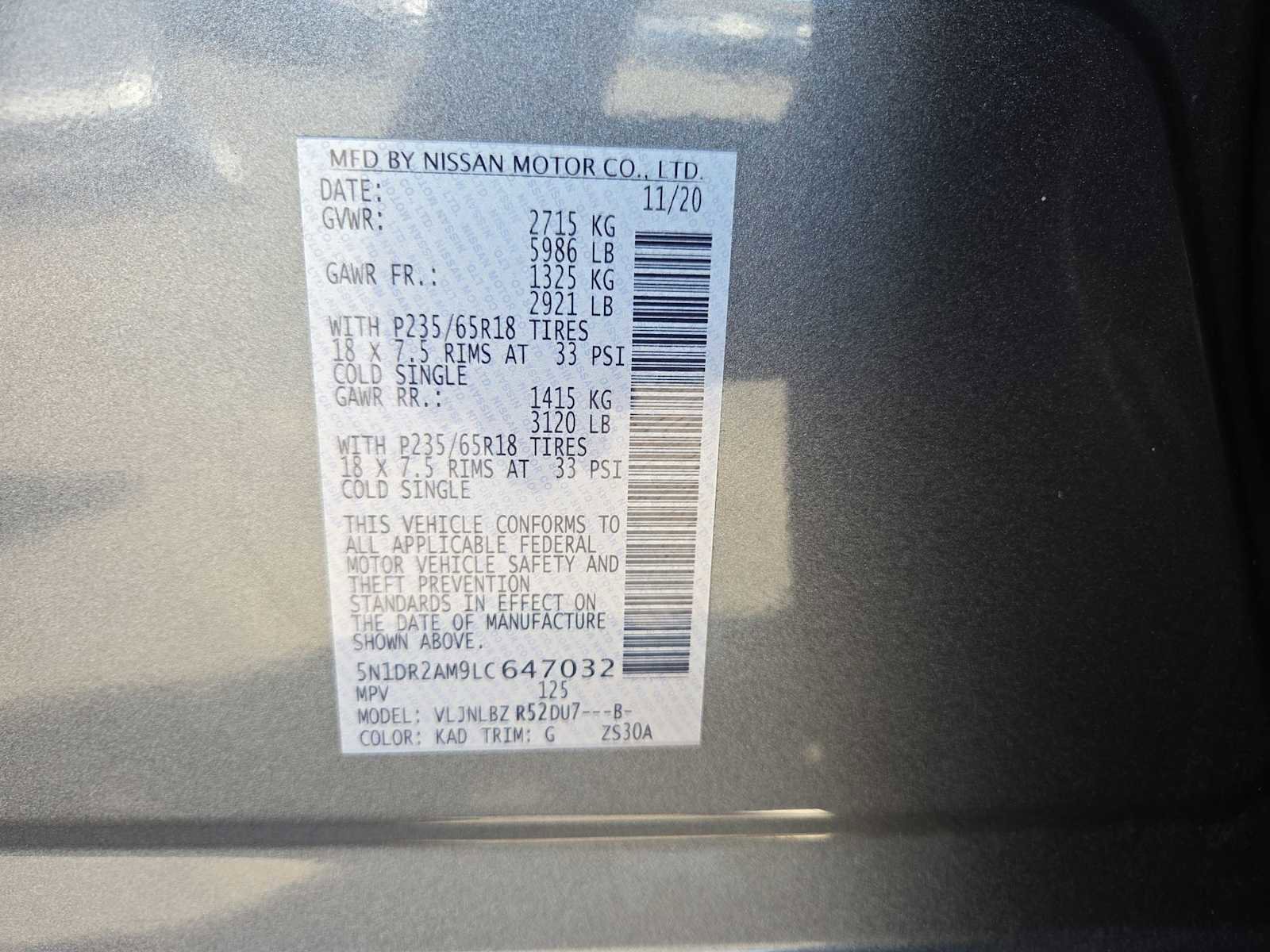 Used 2020 Nissan Pathfinder S AWD/4WD image 29