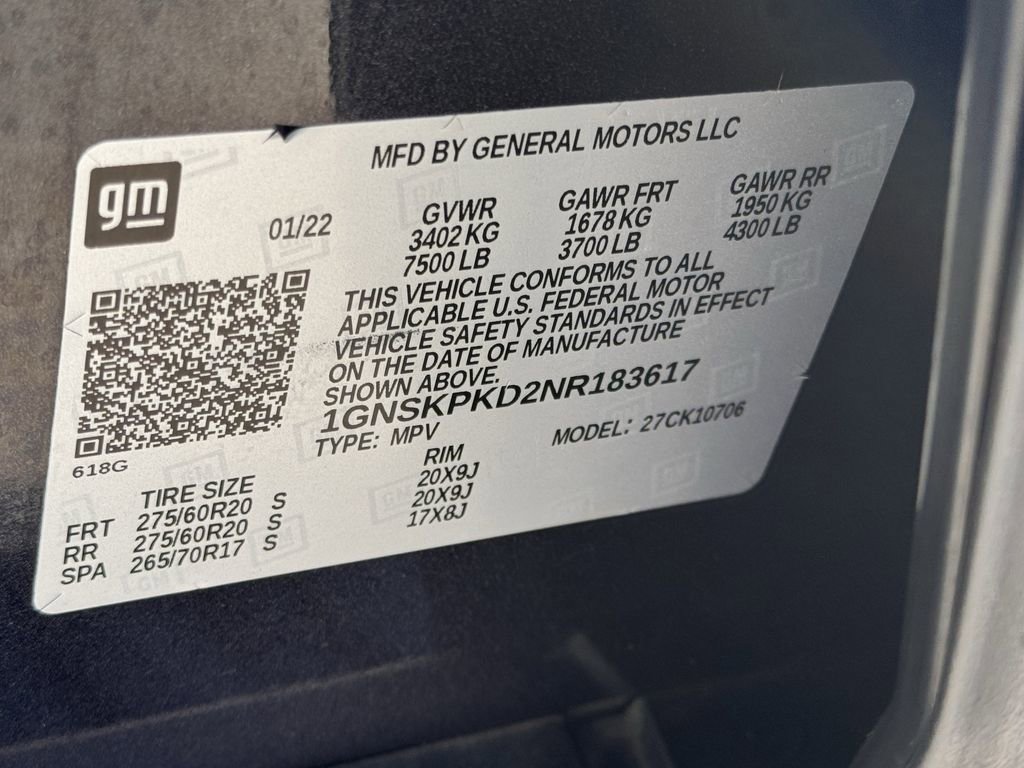 Used 2022 Chevrolet Tahoe Z71 w/ Luxury Package AWD/4WD image 31