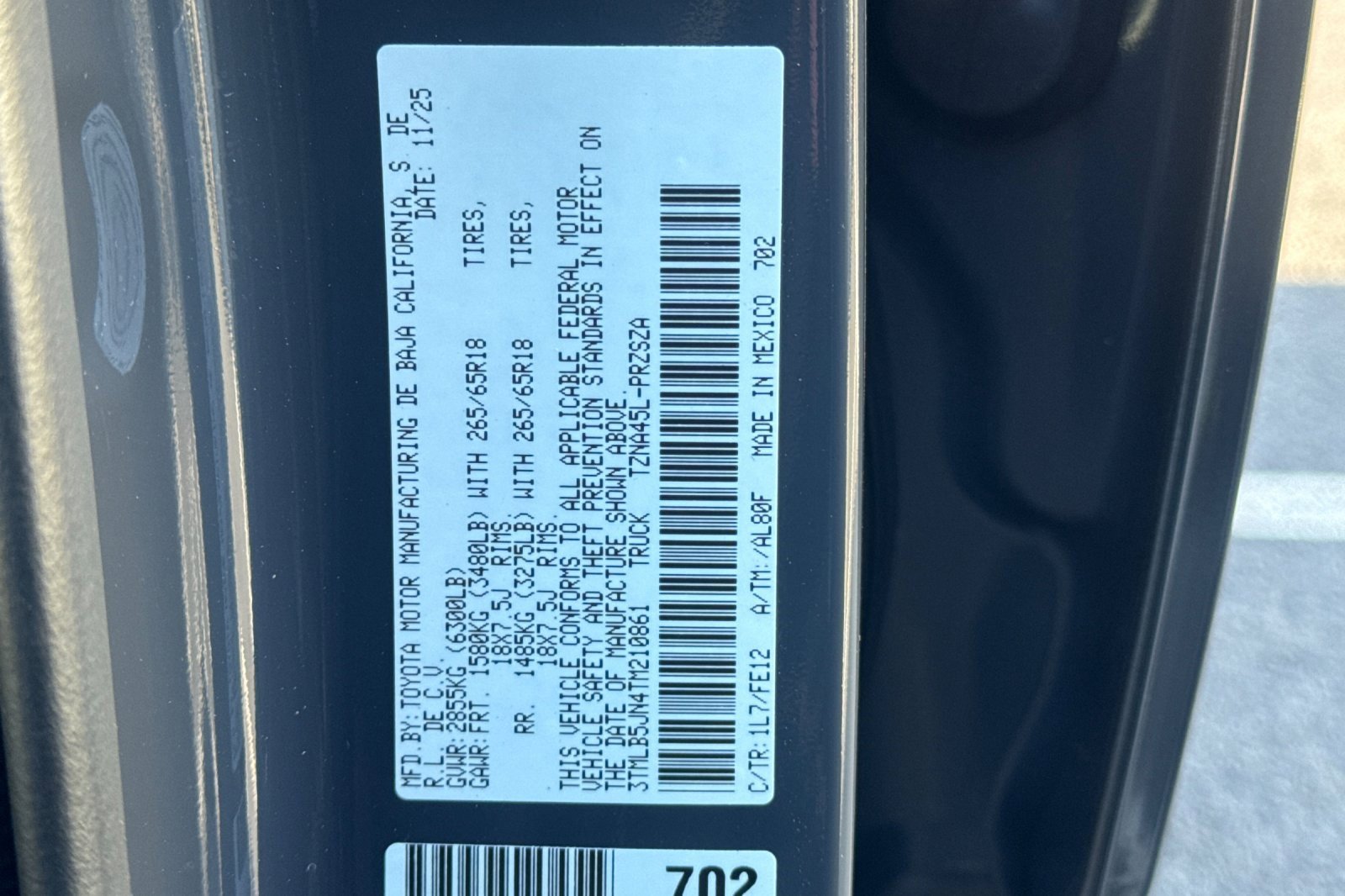 New 2026 Toyota Tacoma TRD Sport image 33