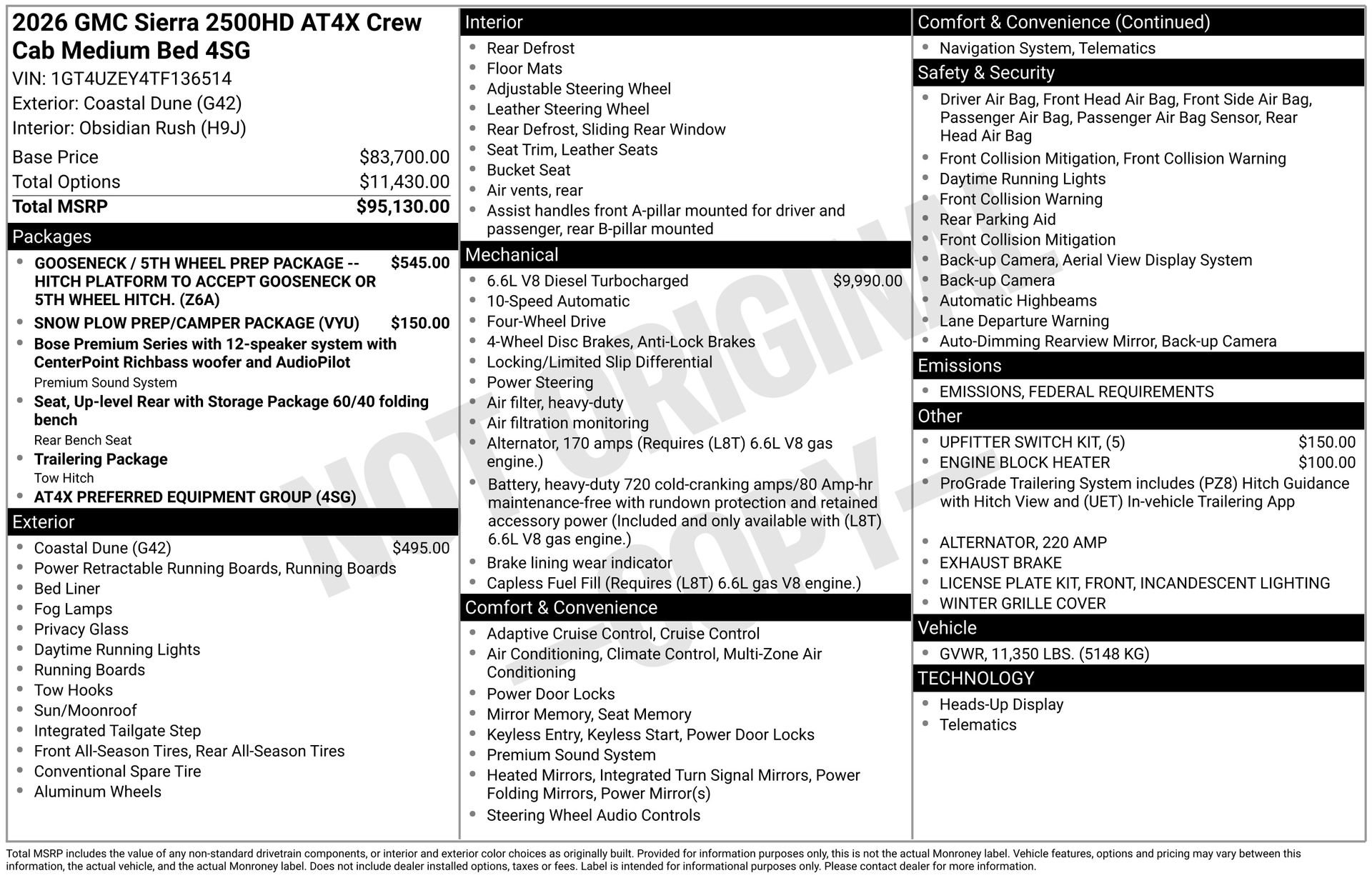 New 2026 GMC Sierra 2500 AT4X image 3