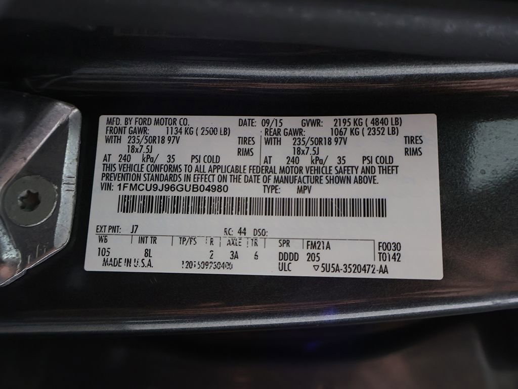 Used 2016 Ford Escape Titanium AWD/4WD image 53
