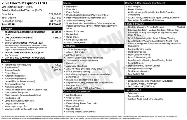 Certified 2023 Chevrolet Equinox LT AWD/4WD image 35