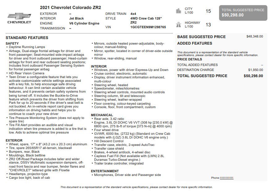 Certified 2021 Chevrolet Colorado ZR2 AWD/4WD image 34