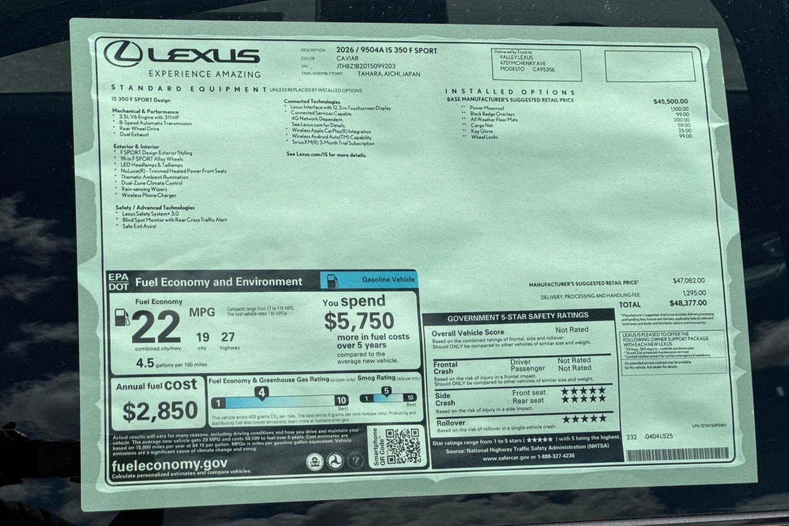 New 2026 Lexus IS 350 F Sport RWD image 28