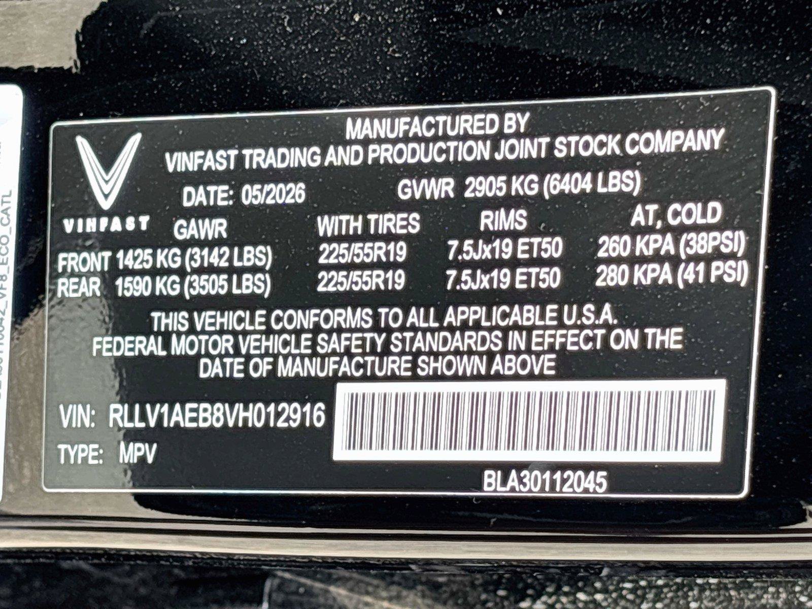 New 2027 VinFast VF 8 Eco AWD/4WD image 31