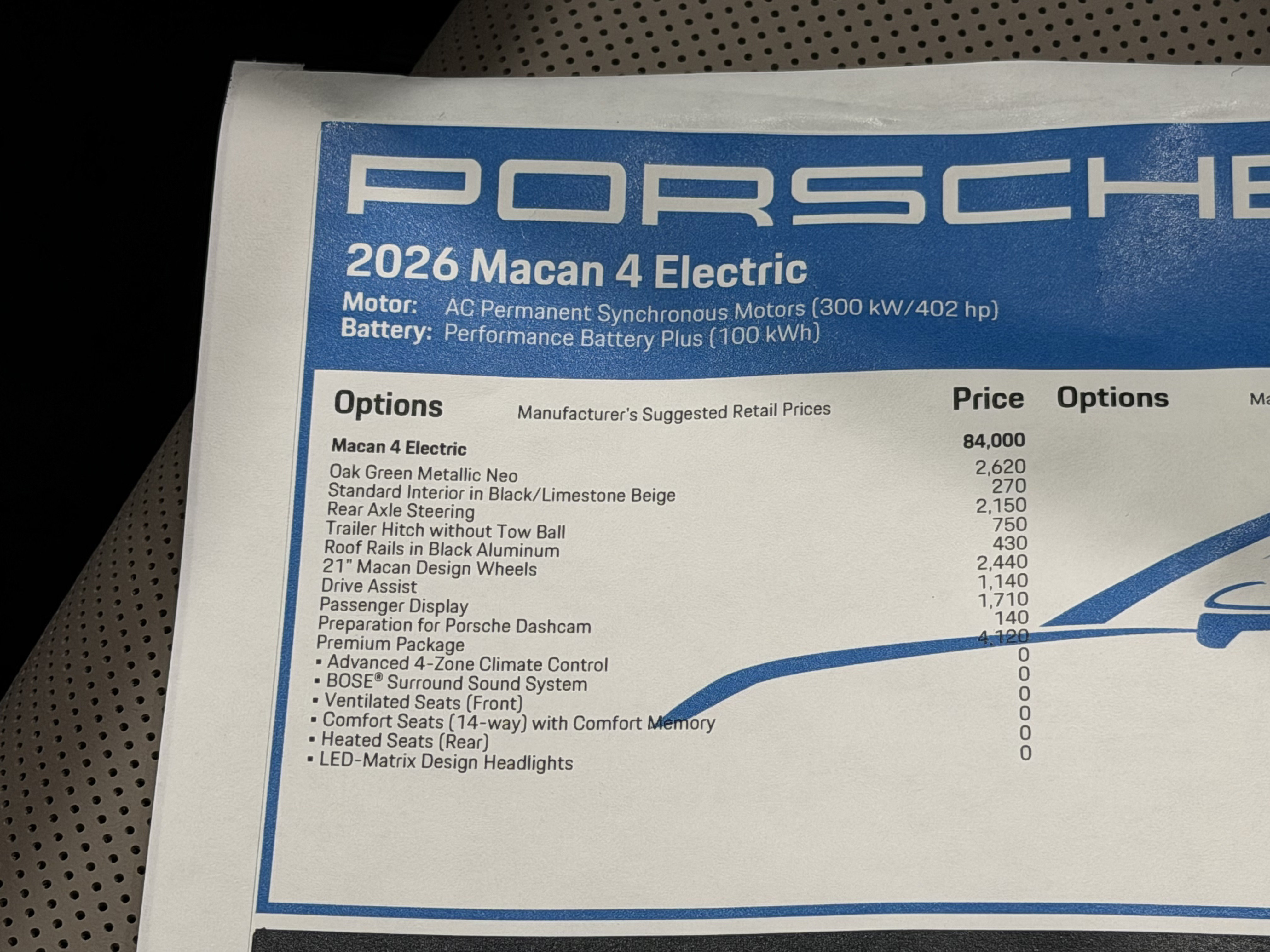 New 2026 Porsche Macan 4 Electric AWD/4WD image 56