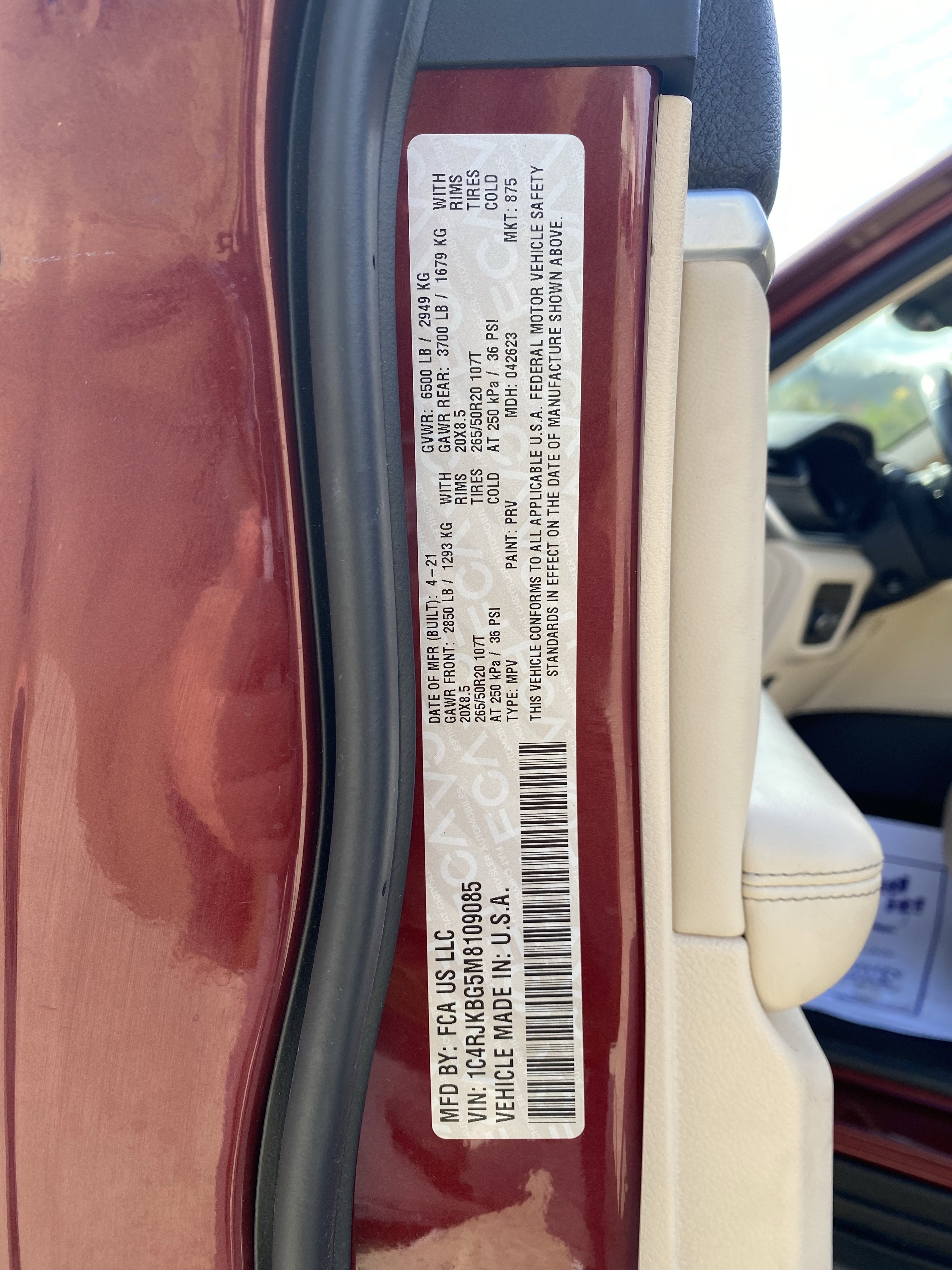 Used 2021 Jeep Grand Cherokee L Limited w/ Luxury Tech Group II image 47