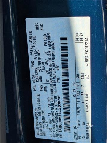 Used 2020 Ford Escape SEL FWD image 25