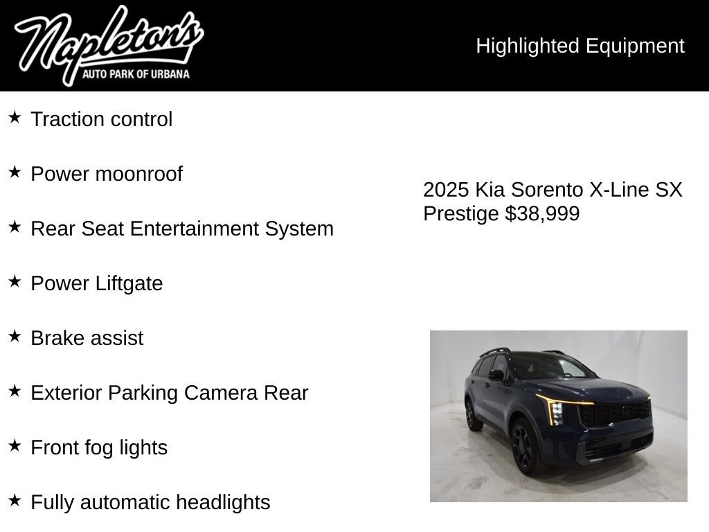 Used 2025 Kia Sorento SX Prestige w/ Olive Brown Leather Package AWD/4WD image 16