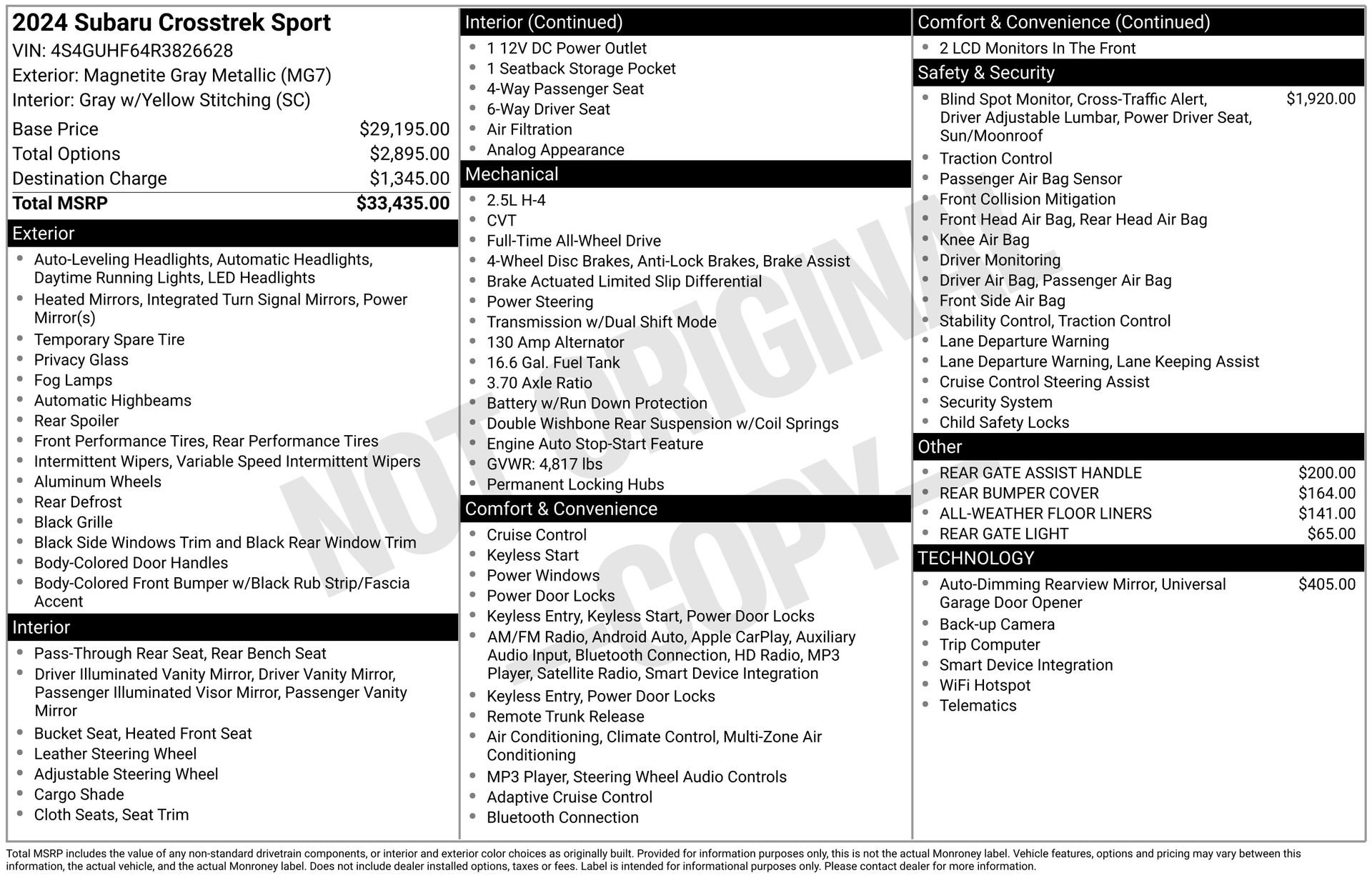 Used 2024 Subaru Crosstrek 2.5i Sport image 32